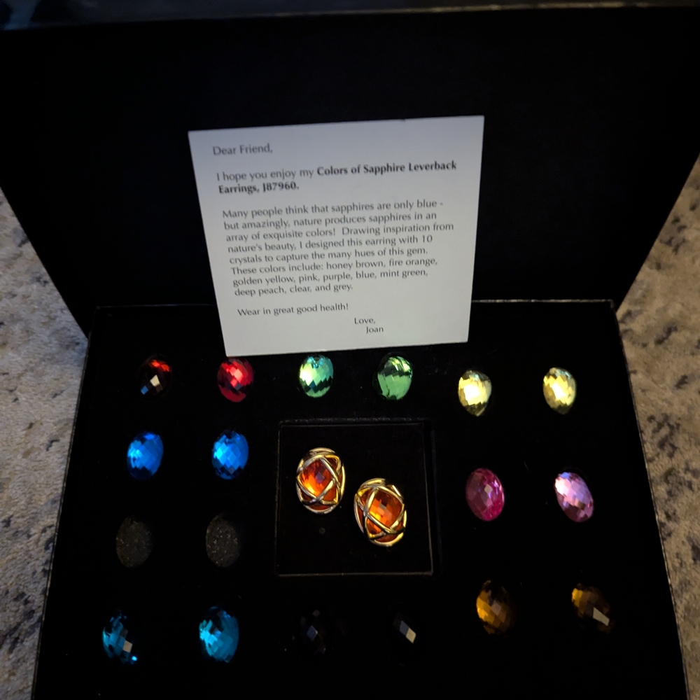 Joan Rivers Vibrant Multicolor Earrings Set